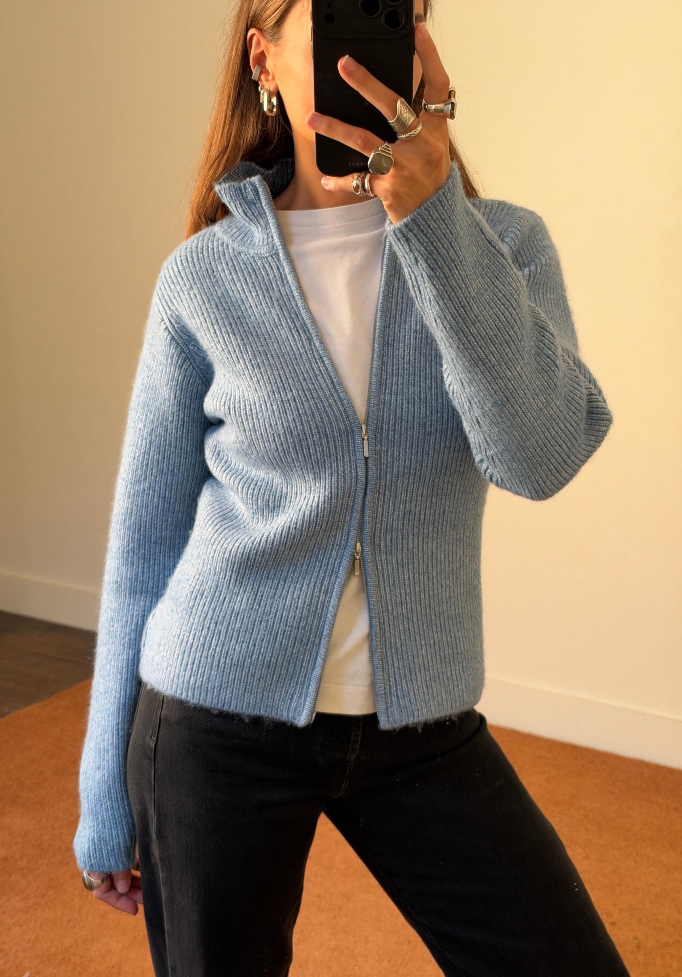 Obey Women Ciel 2Way Zip Cardigan