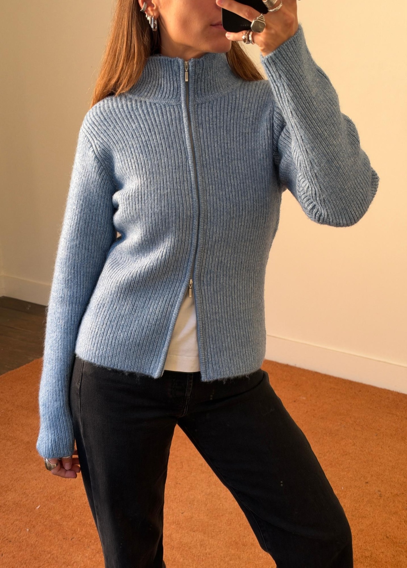 Obey Women Ciel 2Way Zip Cardigan