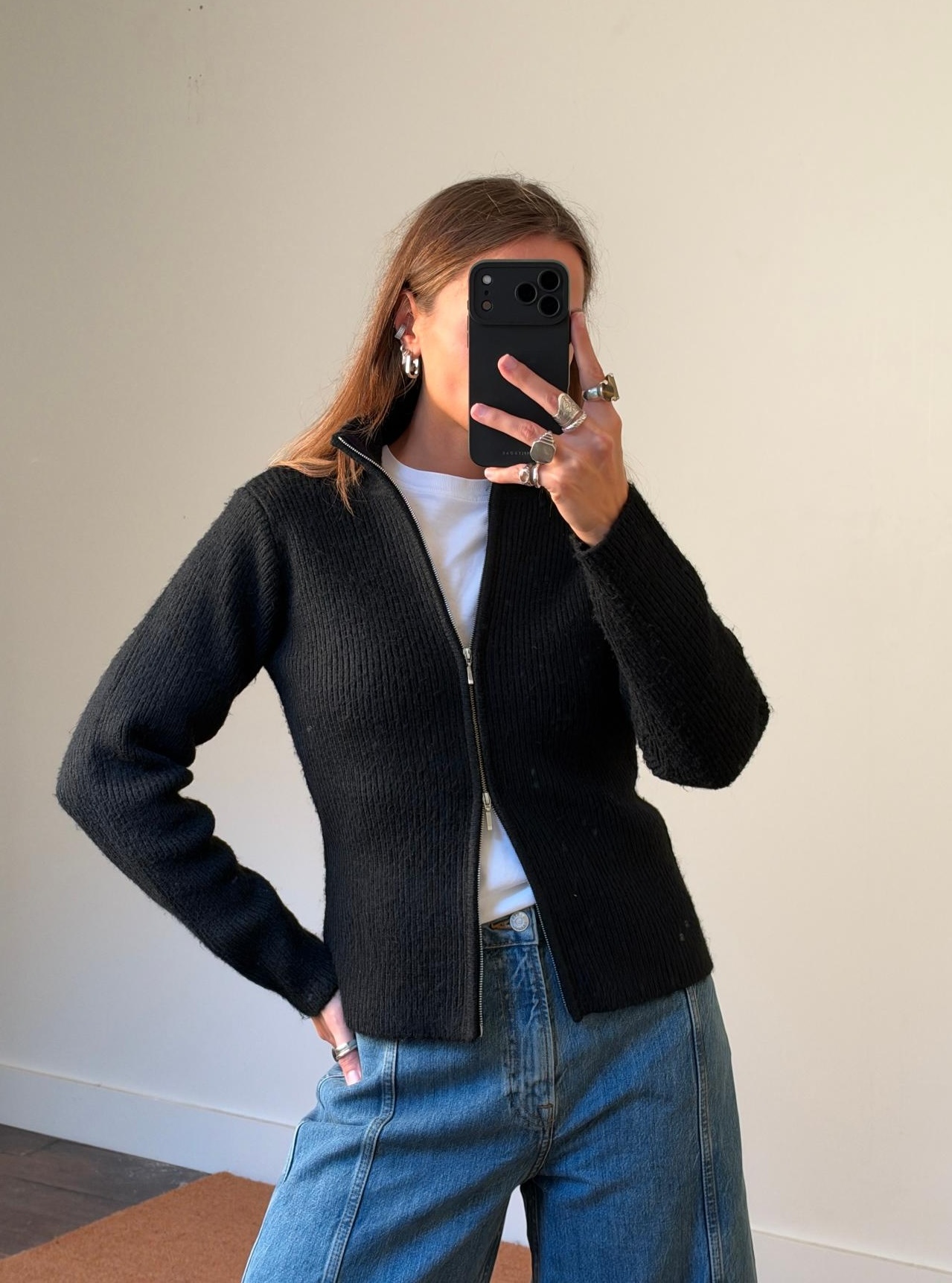 Obey Women Ciel 2Way Zip Cardigan