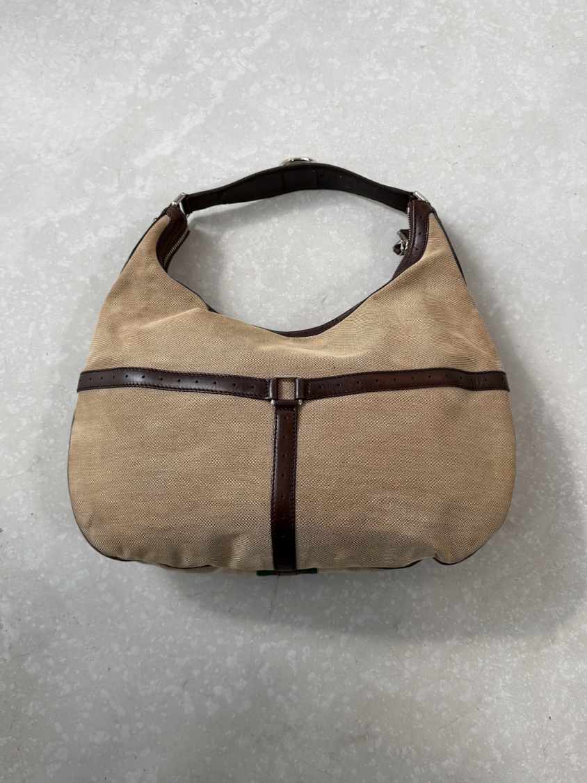 RR ARCHIVE Gucci GG Web Reins Hobo