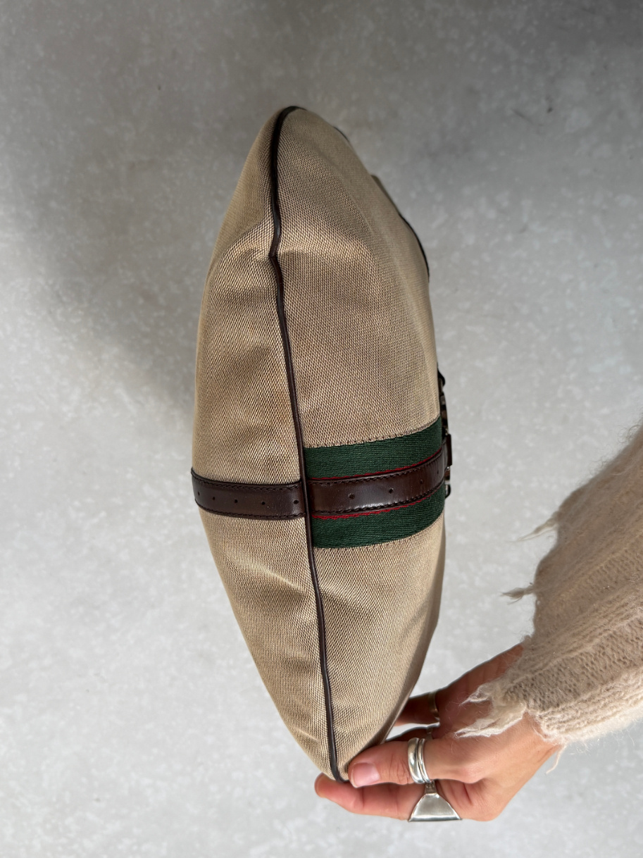 RR ARCHIVE Gucci GG Web Reins Hobo