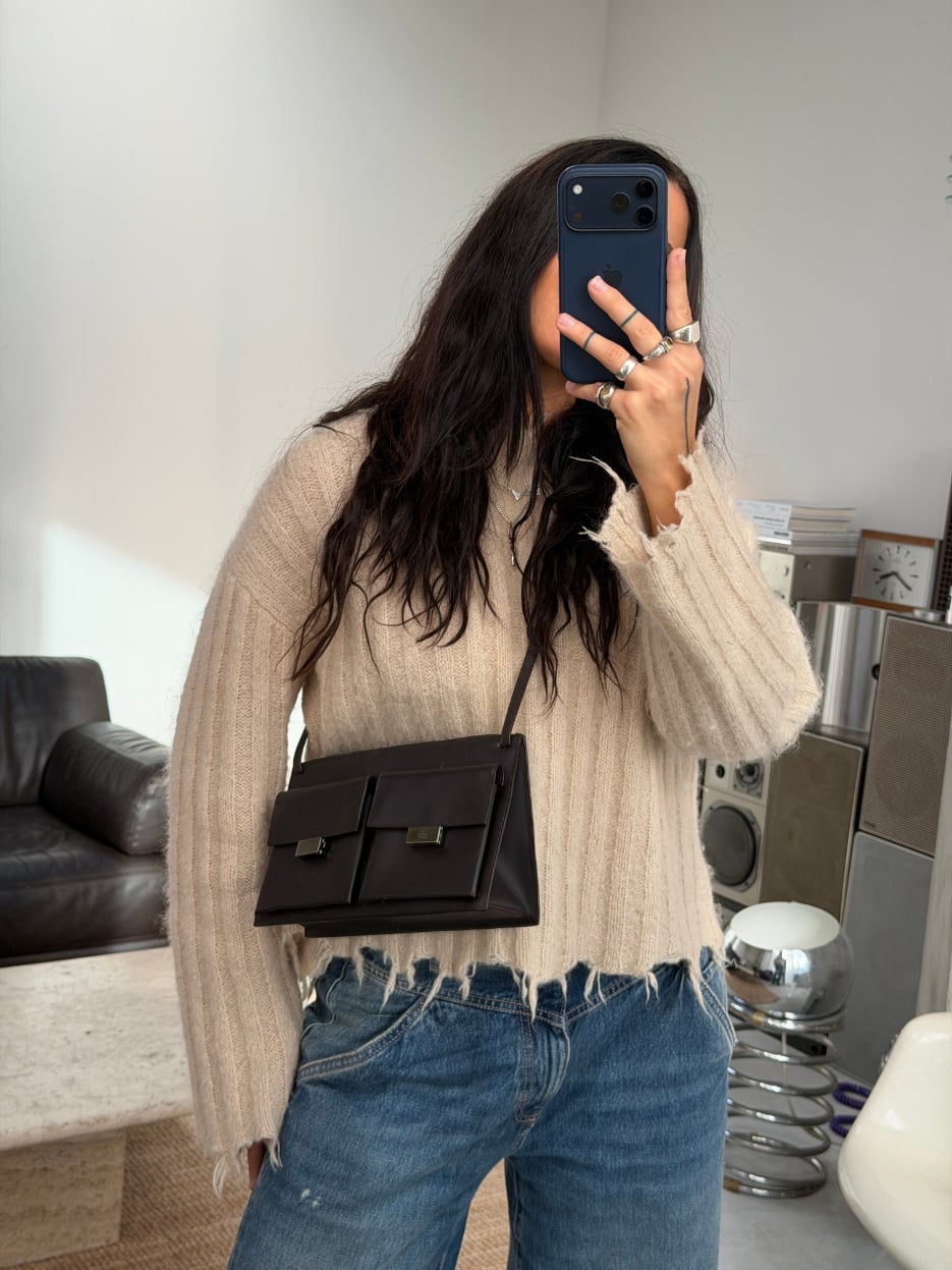 RR ARCHIVE Gucci Leather Pocket Shoulder Bag