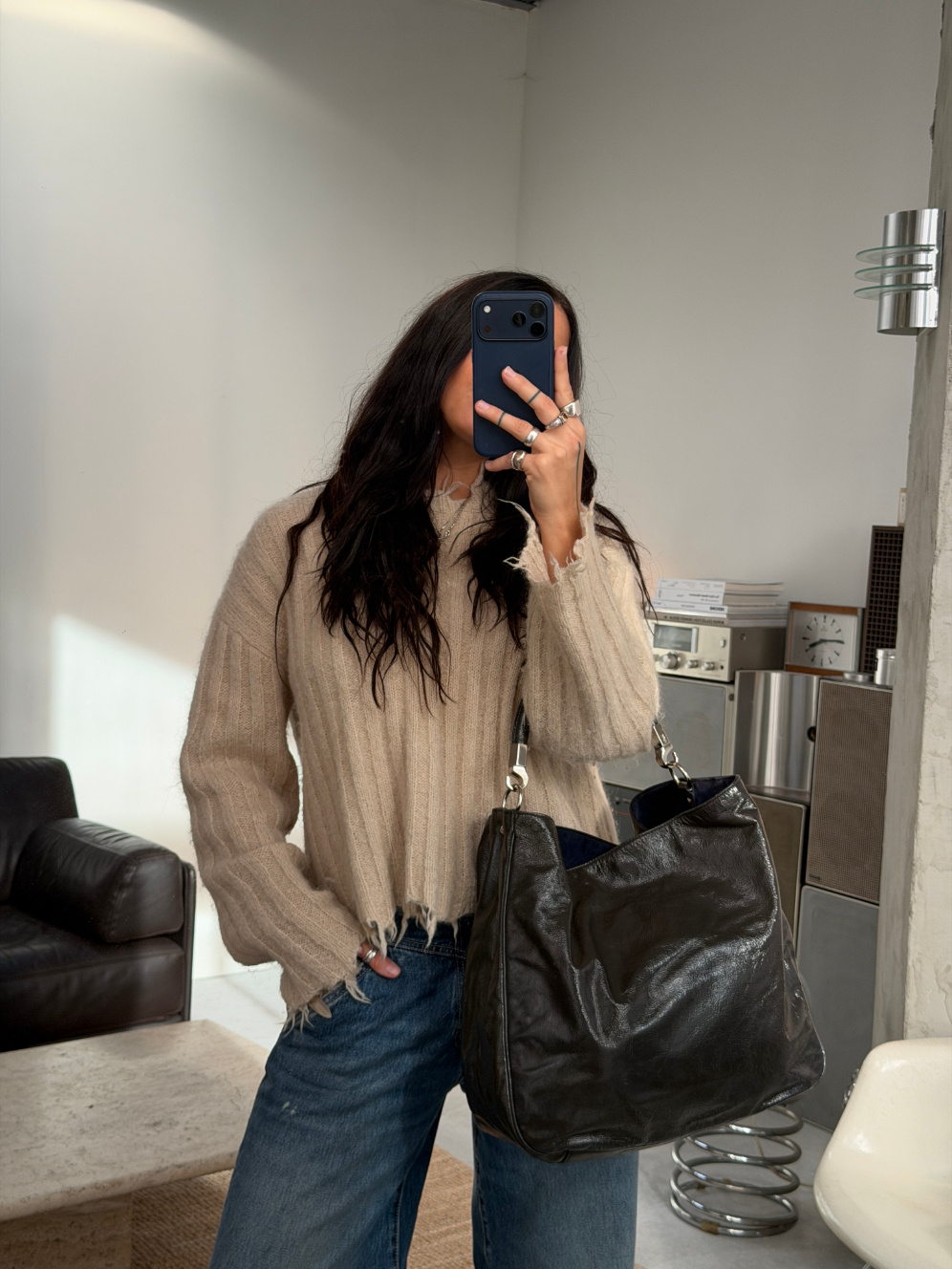RR ARCHIVE Yves Saint Laurent Enamel Hobo Bag