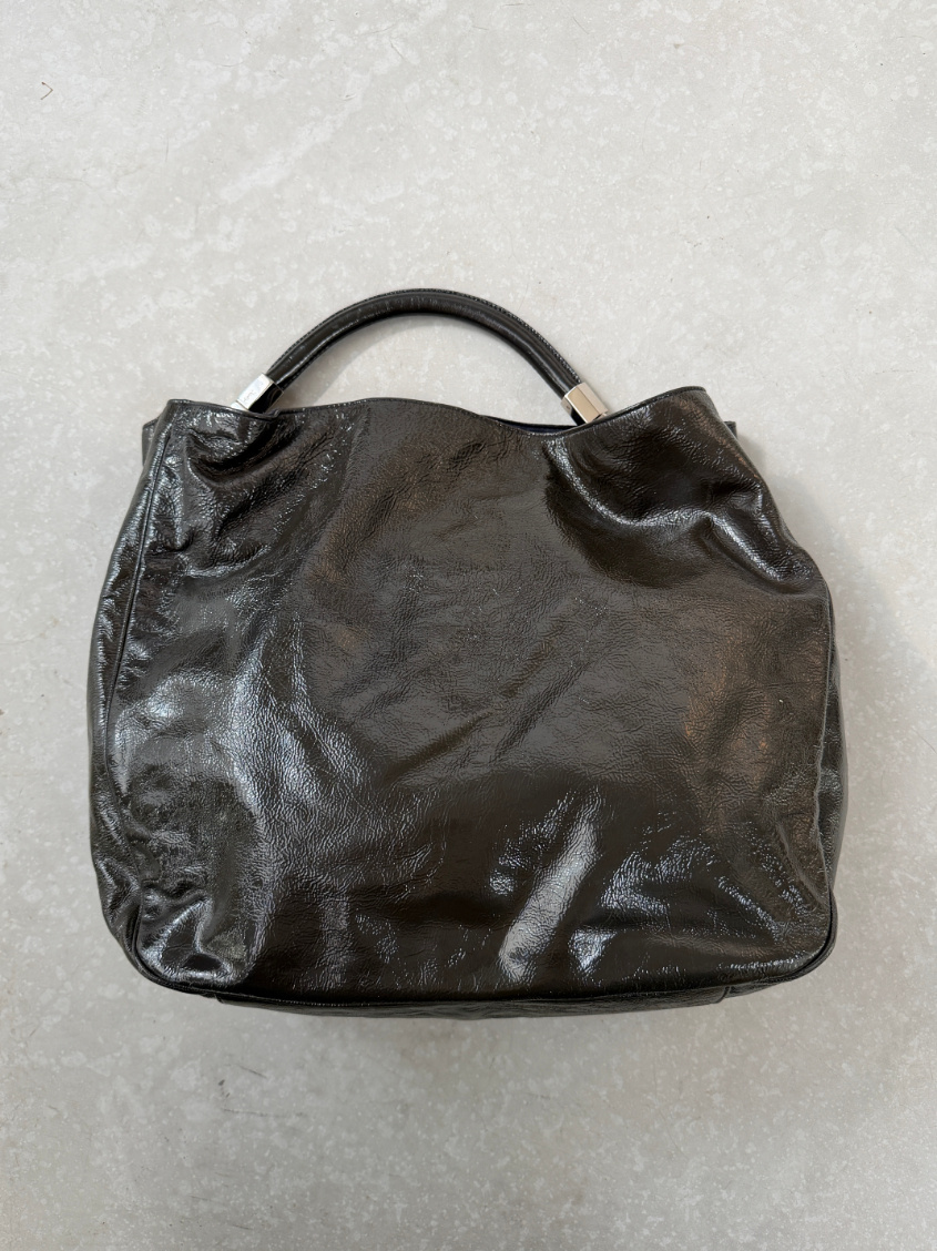 RR ARCHIVE Yves Saint Laurent Enamel Hobo Bag