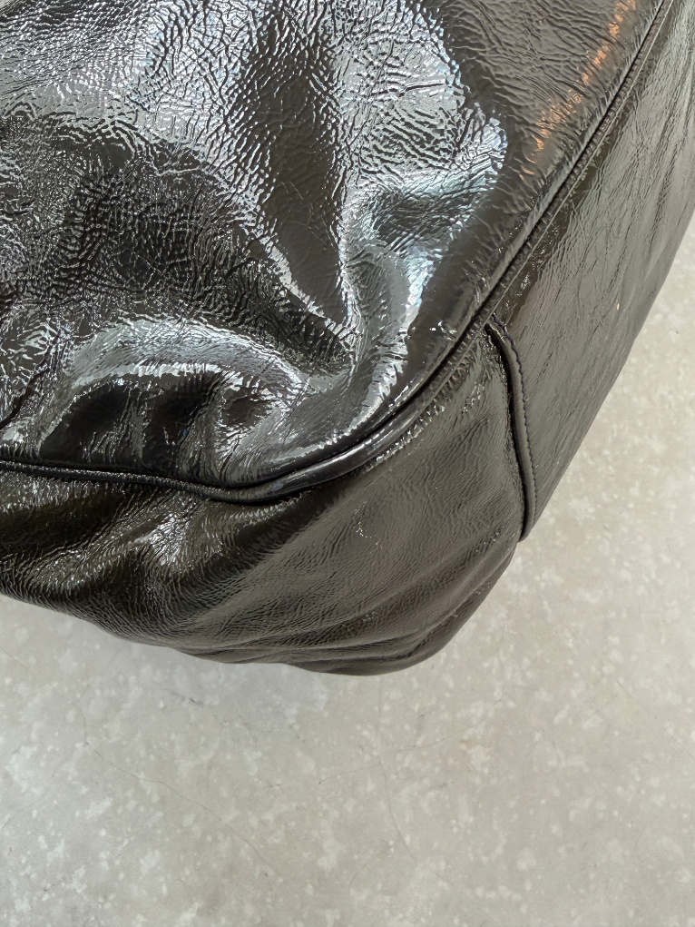 RR ARCHIVE Yves Saint Laurent Enamel Hobo Bag