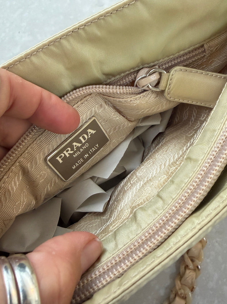 RR ARCHIVE Prada Nylon Chain Shoulder Bag