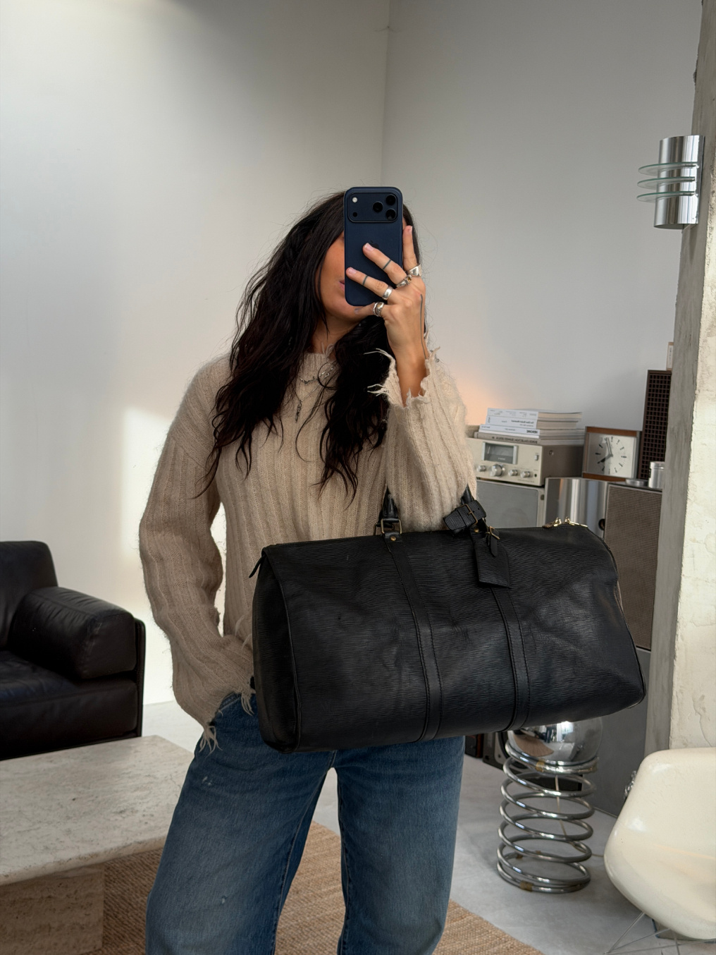 RR ARCHIVE Louis Vuitton Epi Keepall 55