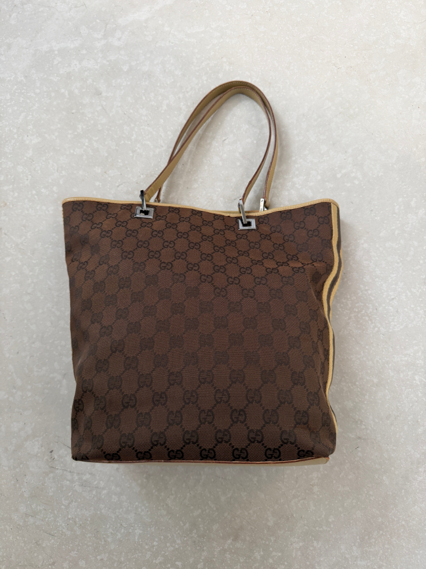 RR ARCHIVE Gucci GG Canvas Web Tote