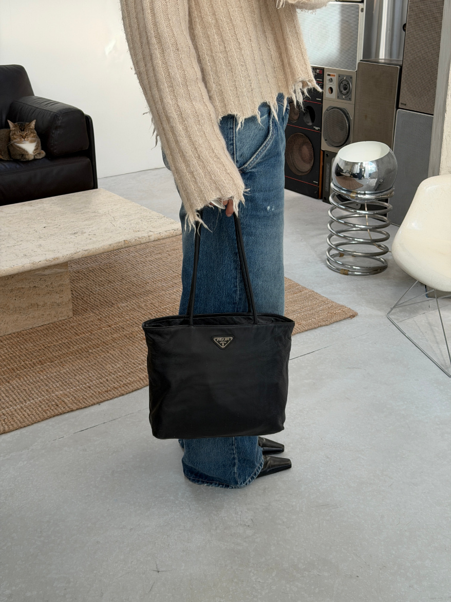 RR ARCHIVE Prada Leather Double Handle Tote