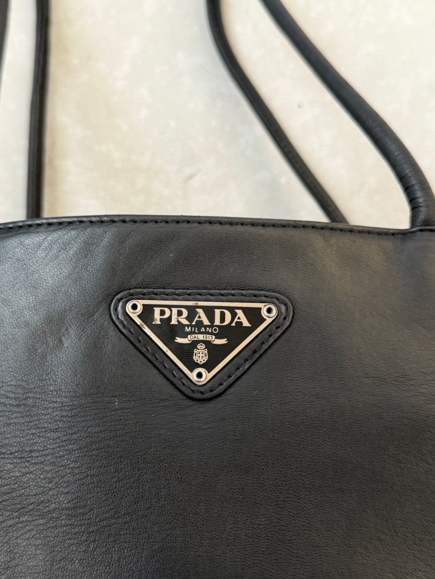 RR ARCHIVE Prada Leather Double Handle Tote