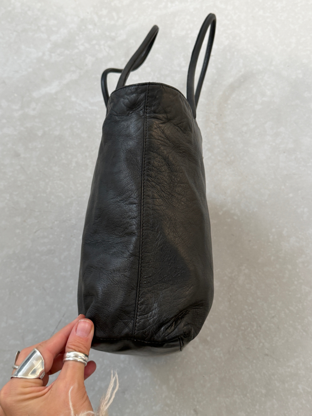 RR ARCHIVE Prada Leather Double Handle Tote