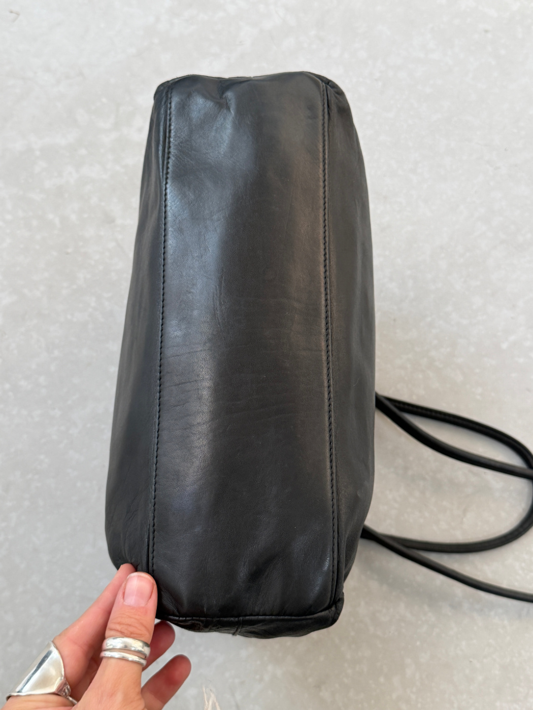 RR ARCHIVE Prada Leather Double Handle Tote