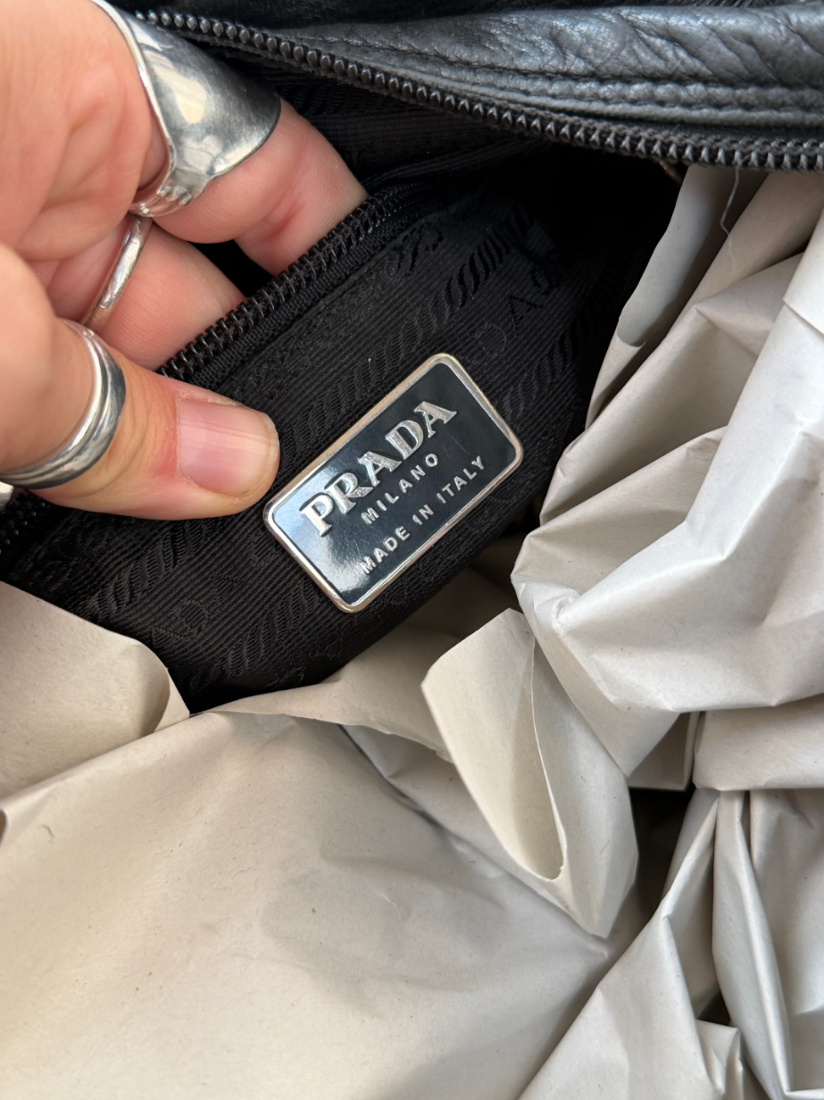RR ARCHIVE Prada Leather Double Handle Tote