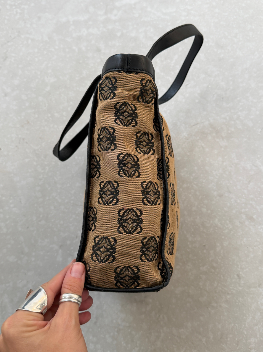 RR ARCHIVE Loewe Anagram Canvas Handbag