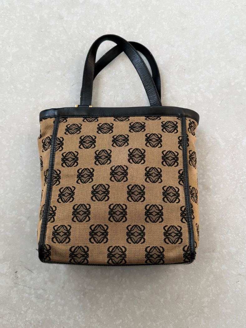 RR ARCHIVE Loewe Anagram Canvas Handbag
