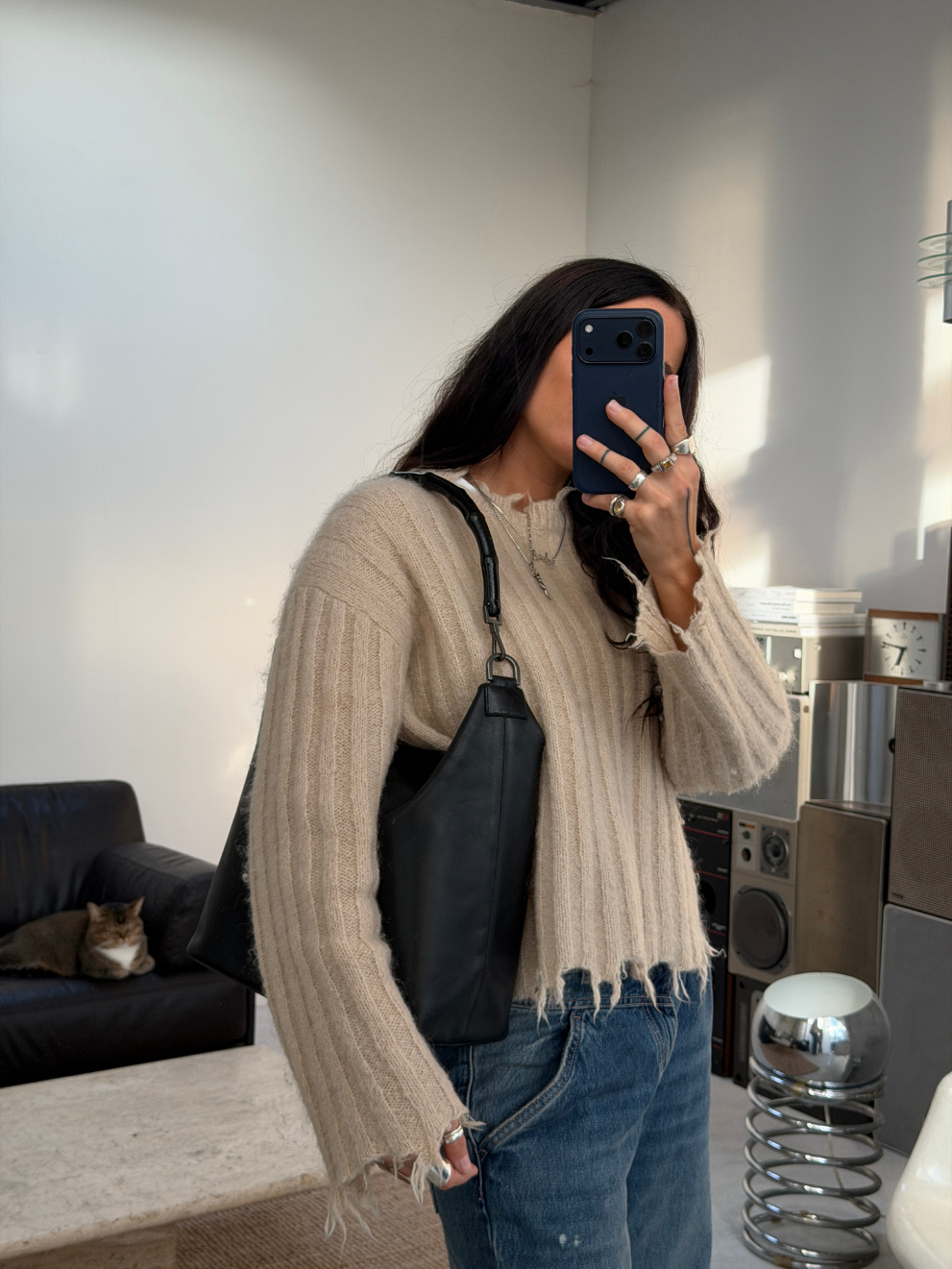 RR ARCHIVE Gucci Bamboo Leather Hobo Bag