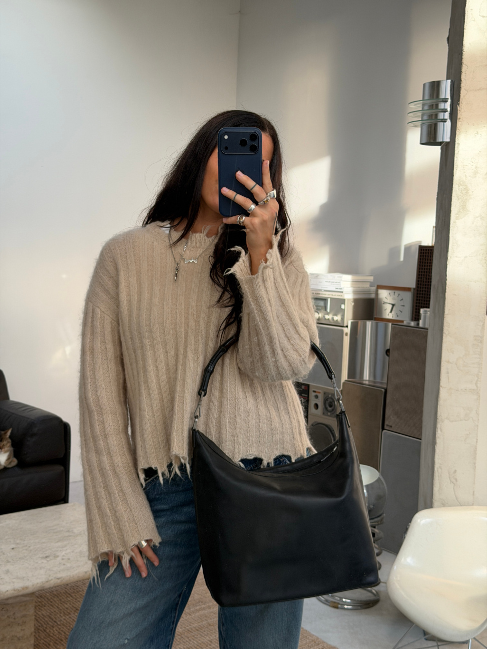 RR ARCHIVE Gucci Bamboo Leather Hobo Bag