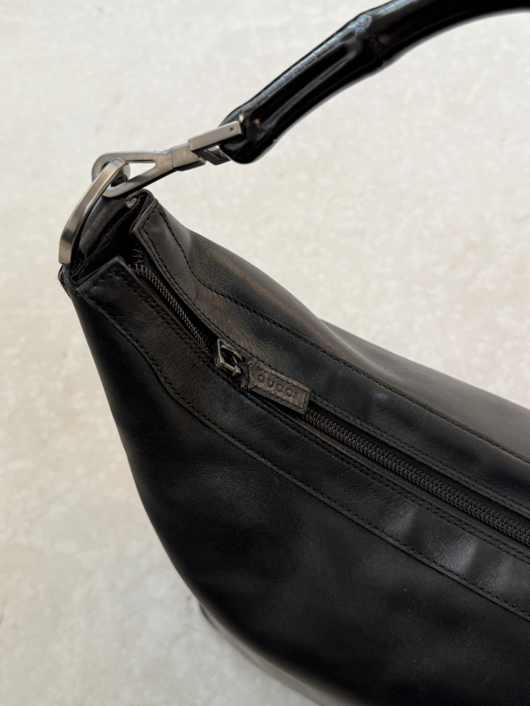 RR ARCHIVE Gucci Bamboo Leather Hobo Bag