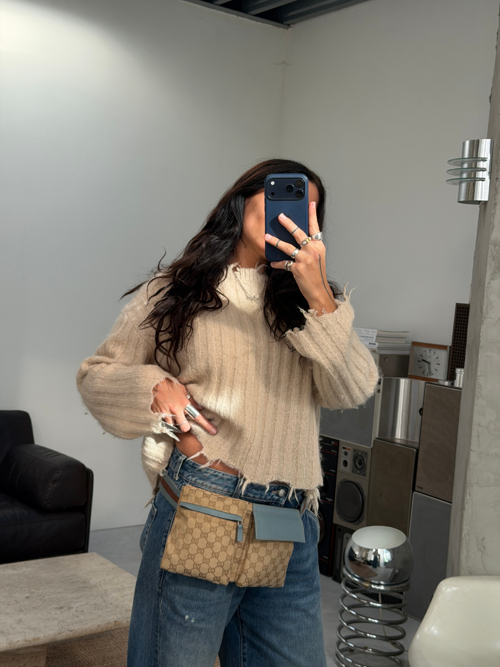 RR ARCHIVE Gucci GG Canvas Belt Bag