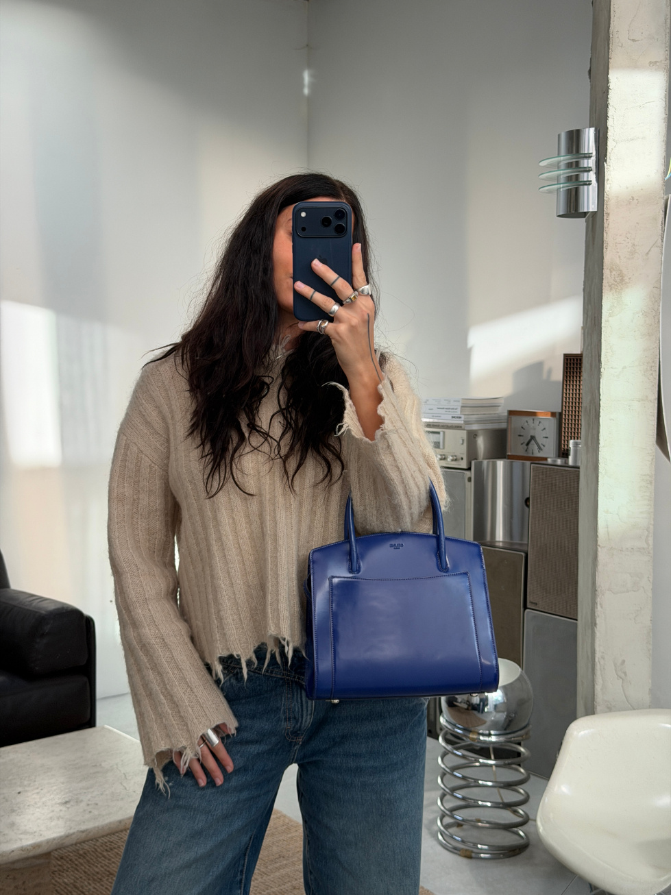 RR ARCHIVE Celine Patent Leather Handbag
