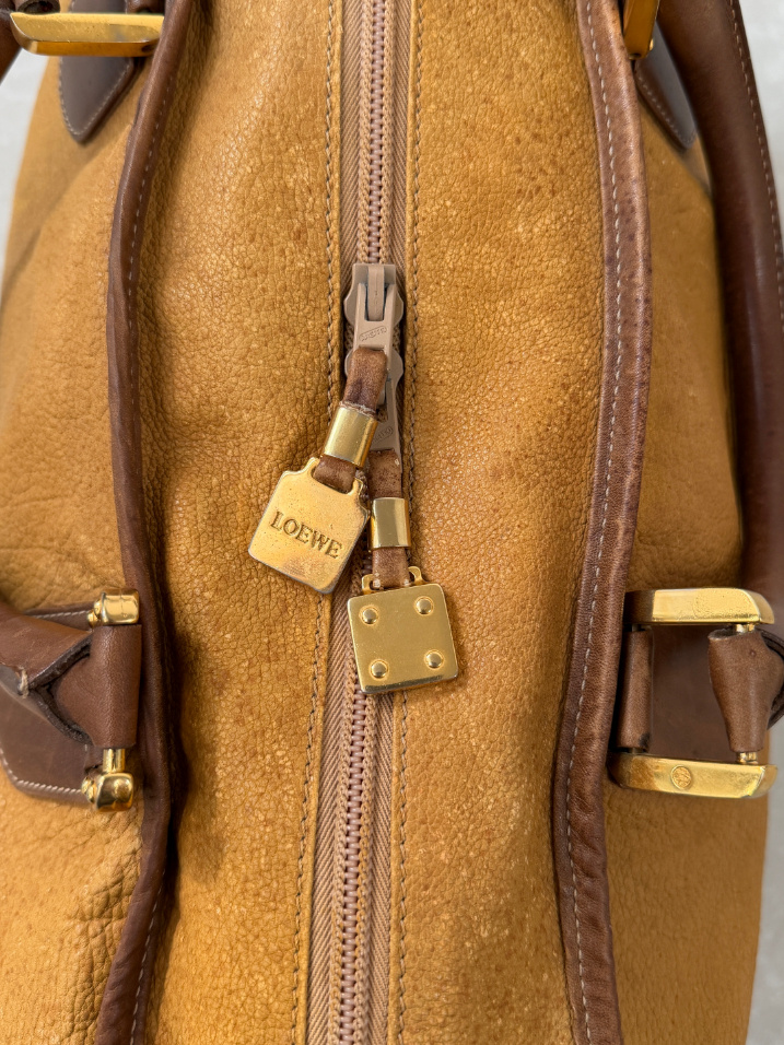 RR ARCHIVE Loewe Leather Boston Travel Bag