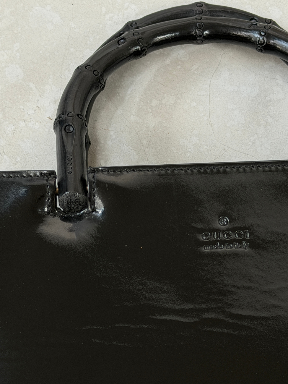 RR ARCHIVE Gucci Bamboo Patent Leather Mini