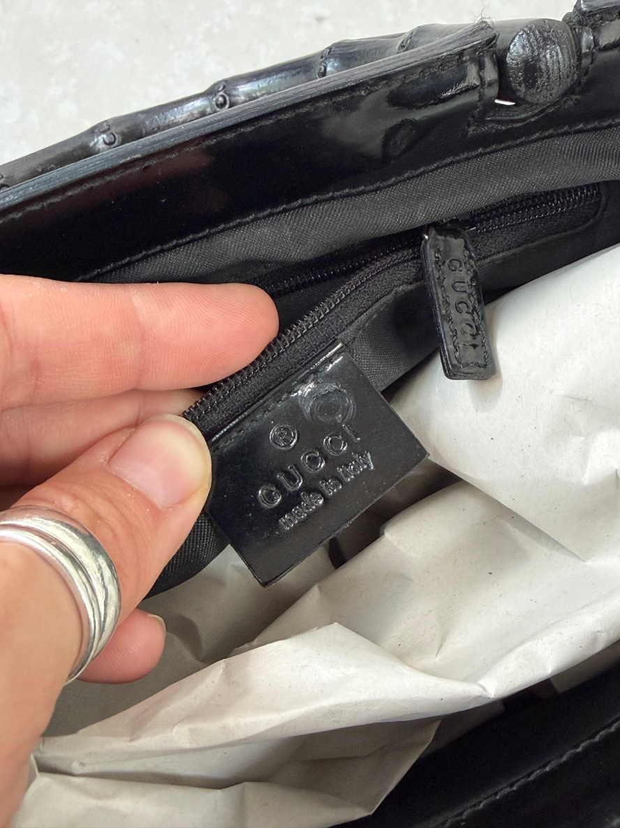 RR ARCHIVE Gucci Bamboo Patent Leather Mini