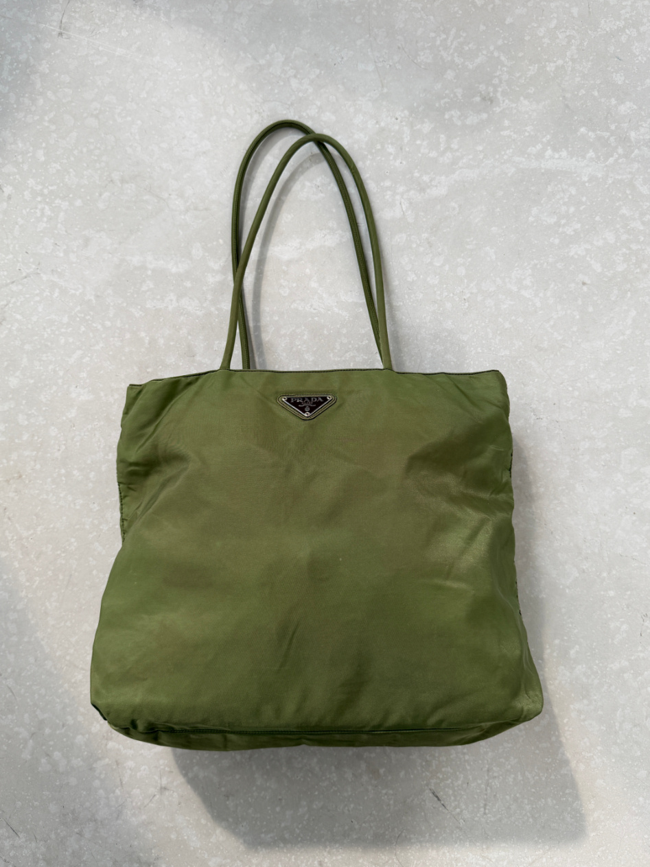 RR ARCHIVE Prada Nylon Double Handle Big Tote
