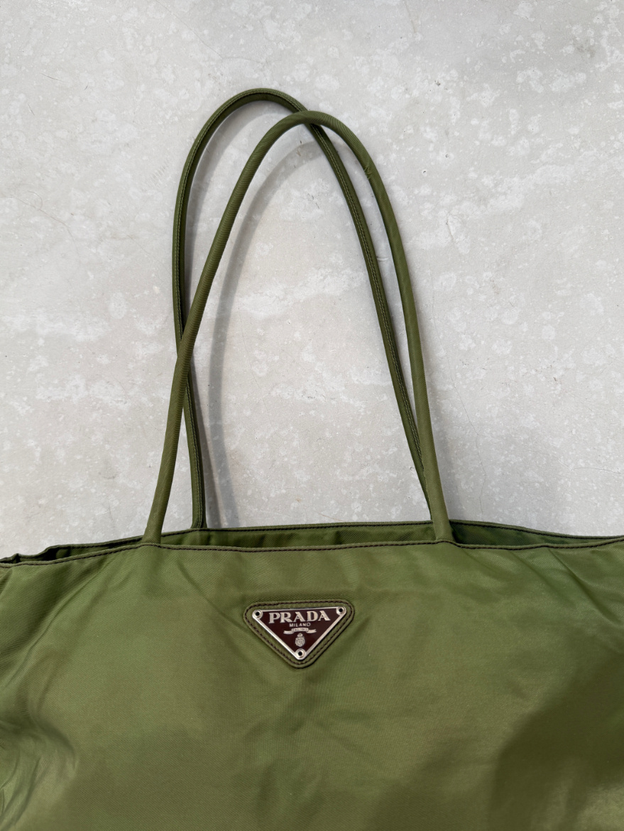 RR ARCHIVE Prada Nylon Double Handle Big Tote