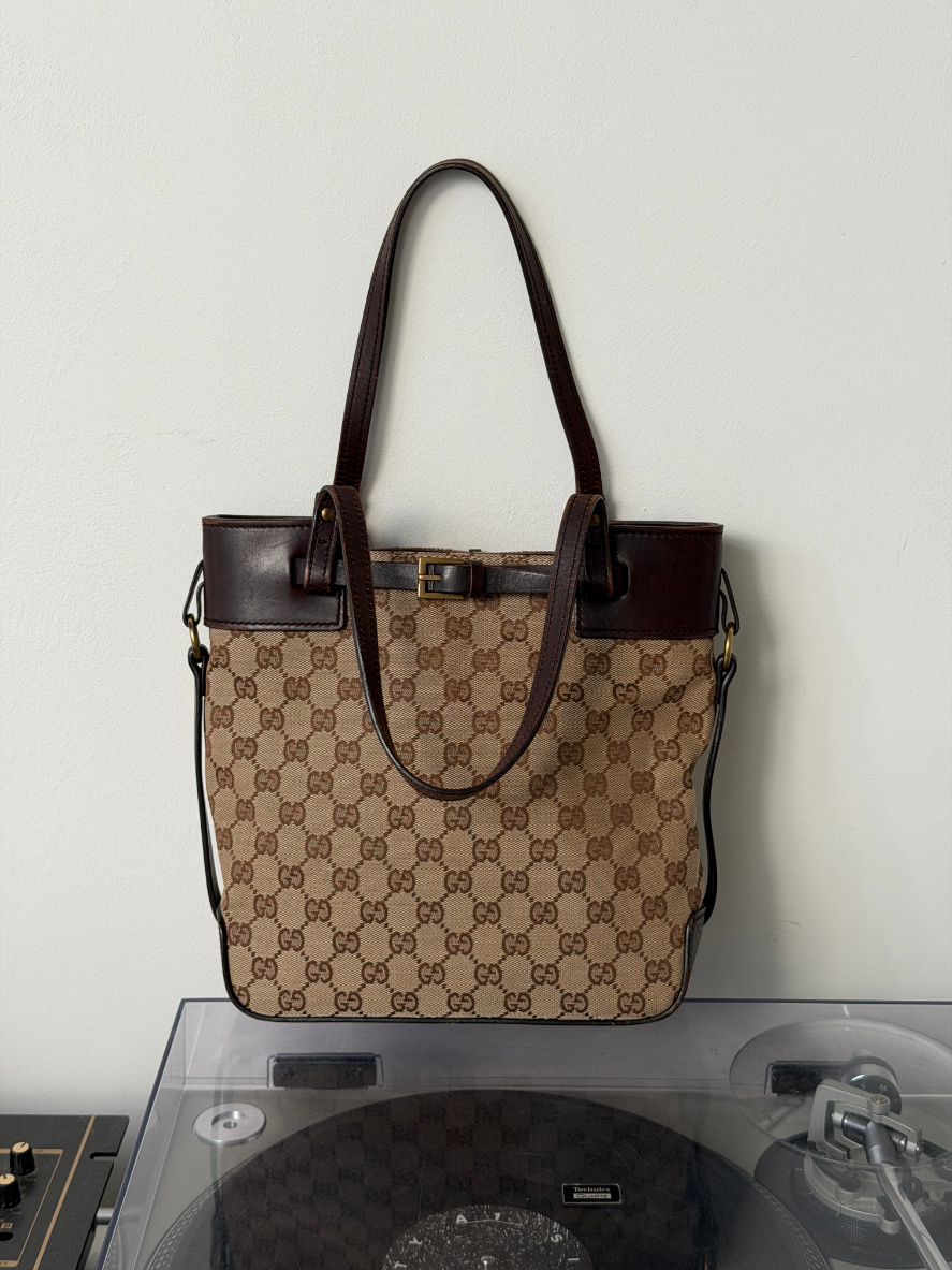 RR ARCHIVE Gucci GG Canvas & Leather Handbag