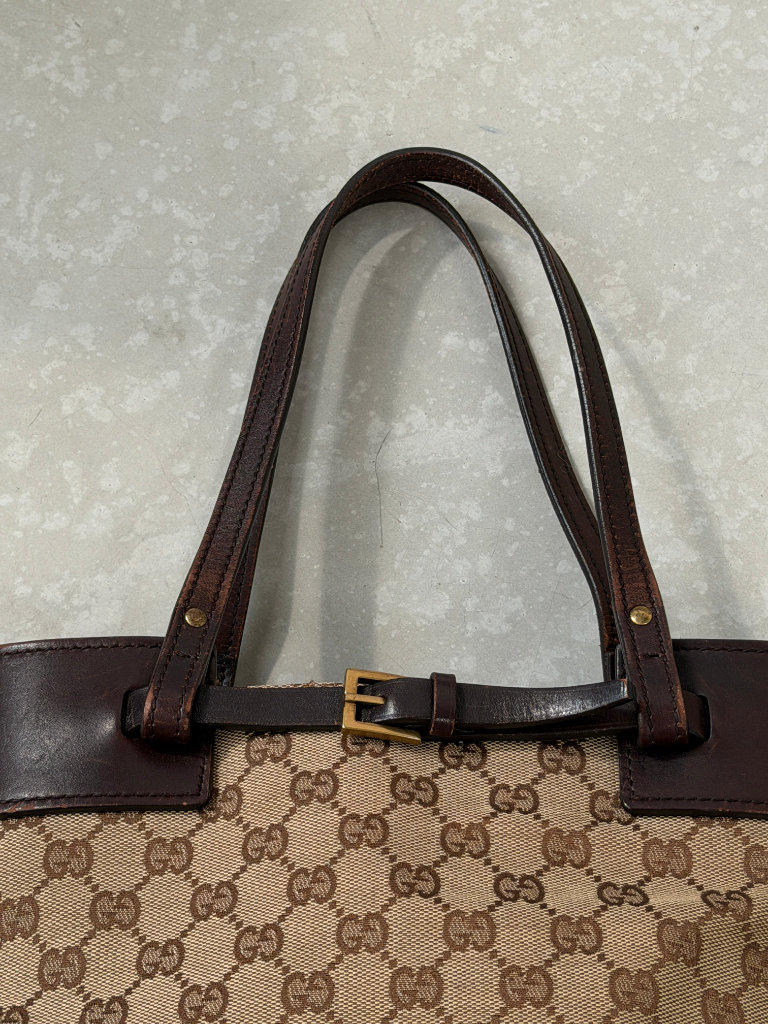 RR ARCHIVE Gucci GG Canvas & Leather Handbag