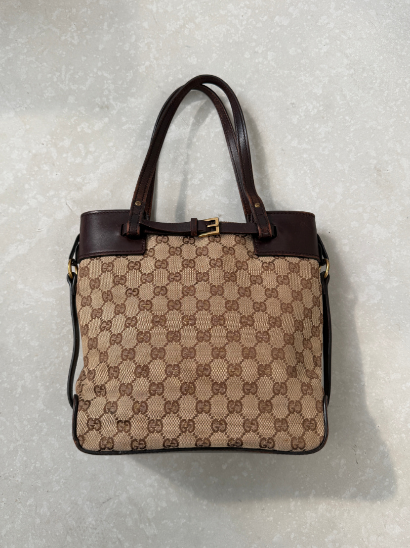RR ARCHIVE Gucci GG Canvas & Leather Handbag