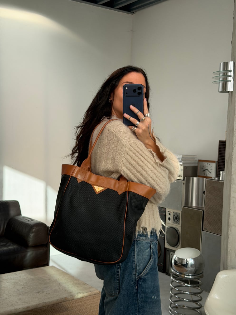 RR ARCHIVE Yves Saint Laurent Coated Tote
