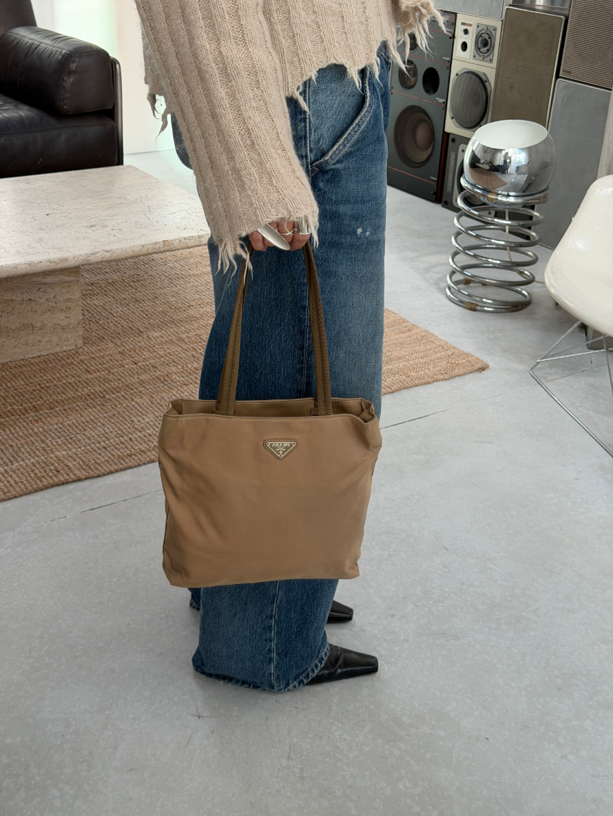 RR ARCHIVE Prada Nylon Double Handle Tote