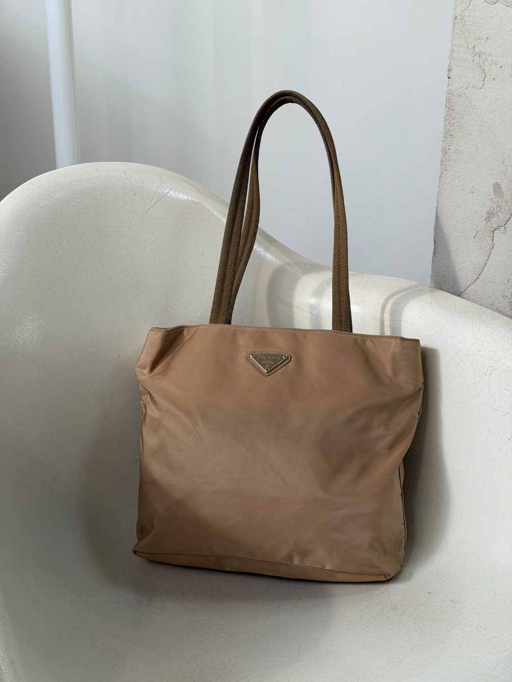 RR ARCHIVE Prada Nylon Double Handle Tote