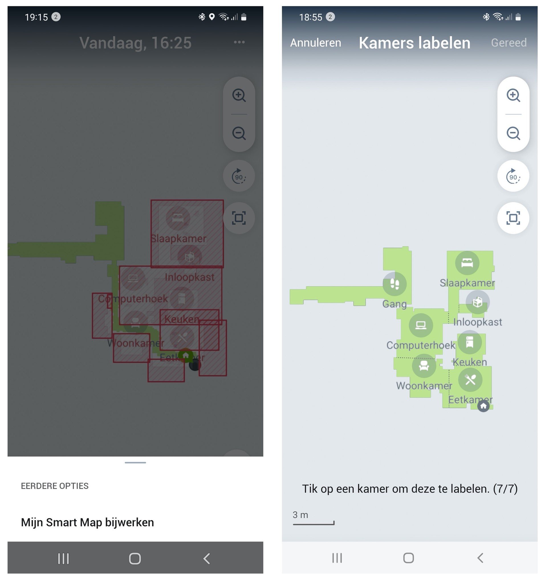 Kaart van Erwin stappenplan eindfase