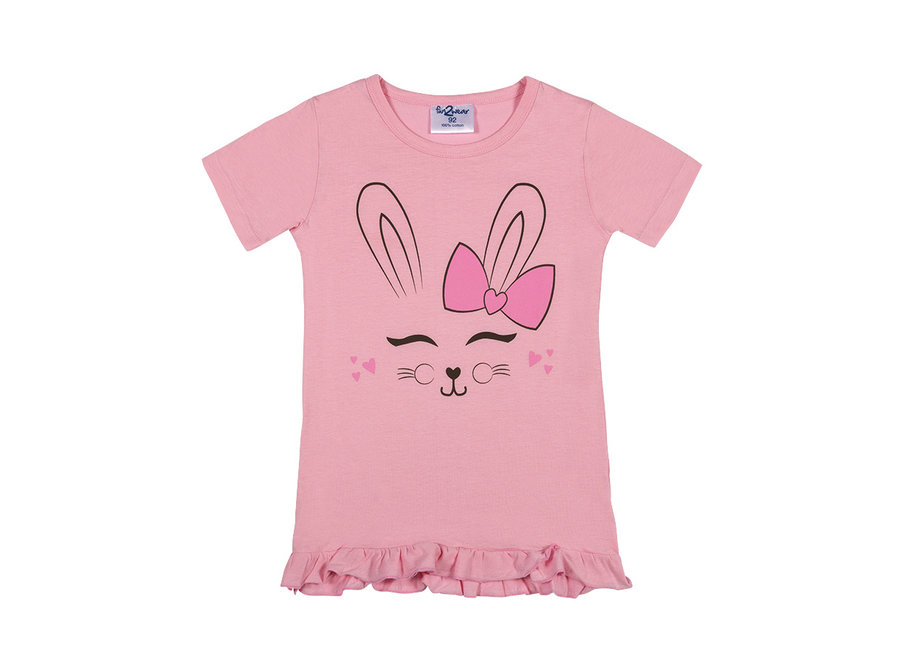 Happy Bunny Bigshirt Licht Roze