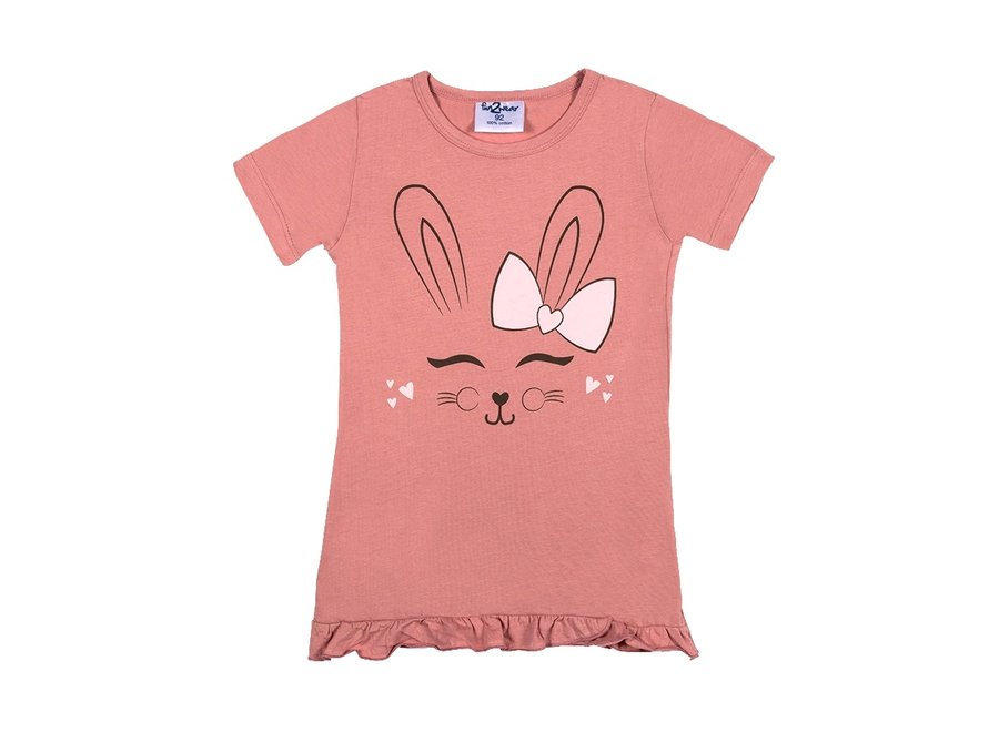 Happy Bunny Bigshirt Oud Roze