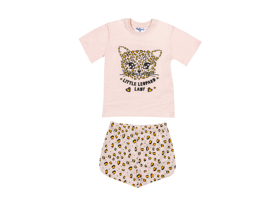 Shortama Leopard Licht Roze