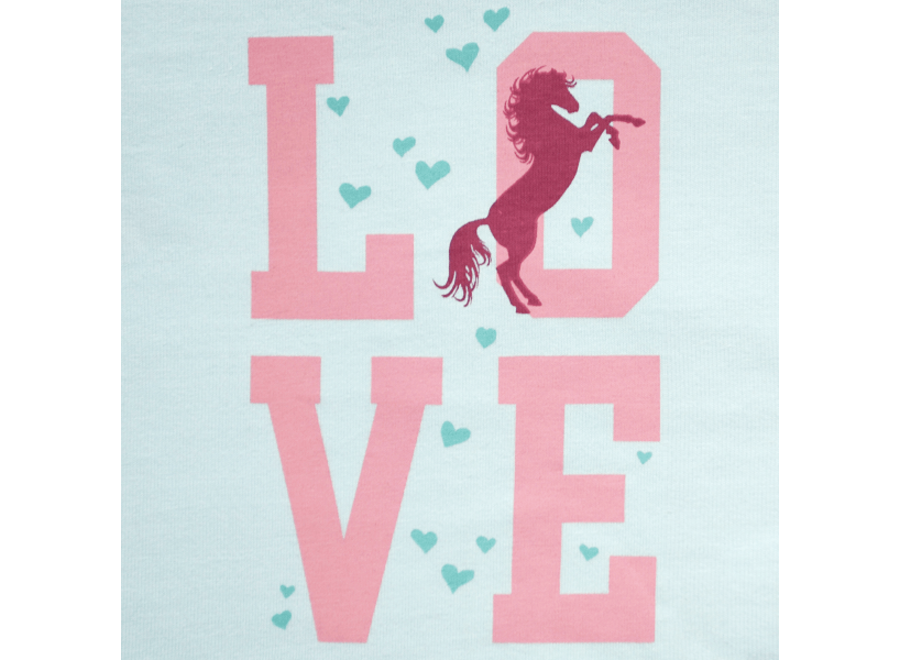 Pyjama Horse Aqua Love