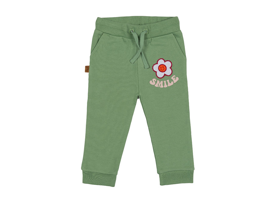 Flower Power Jogging Pants Plain