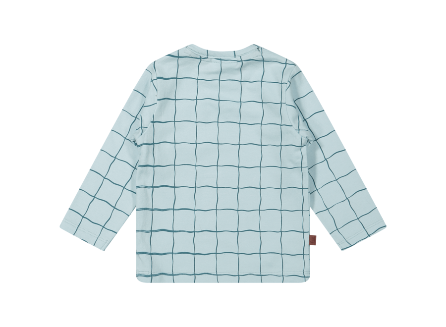 Shirt met Zakje en Checks - Lichtblauw - Polar Adventure