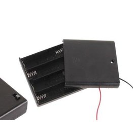 Battery Holder for 4x AA Closed Box