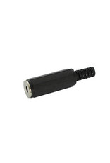 Velleman 2,5mm Female Jack Connector Black plastic Mono CA007