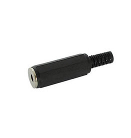 Velleman 2,5mm Female Jack Connector Black plastic Mono CA007