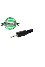 Velleman 2,5mm Male Jack Connector Black plastic Mono CA001