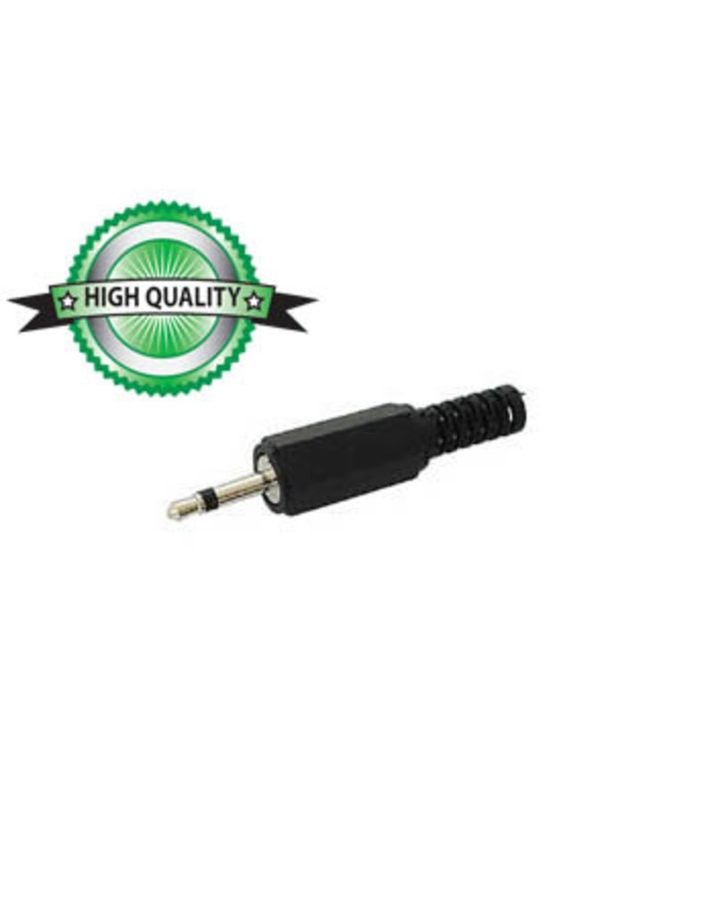 Velleman 2,5mm Male Jack Connector Black plastic Mono CA001