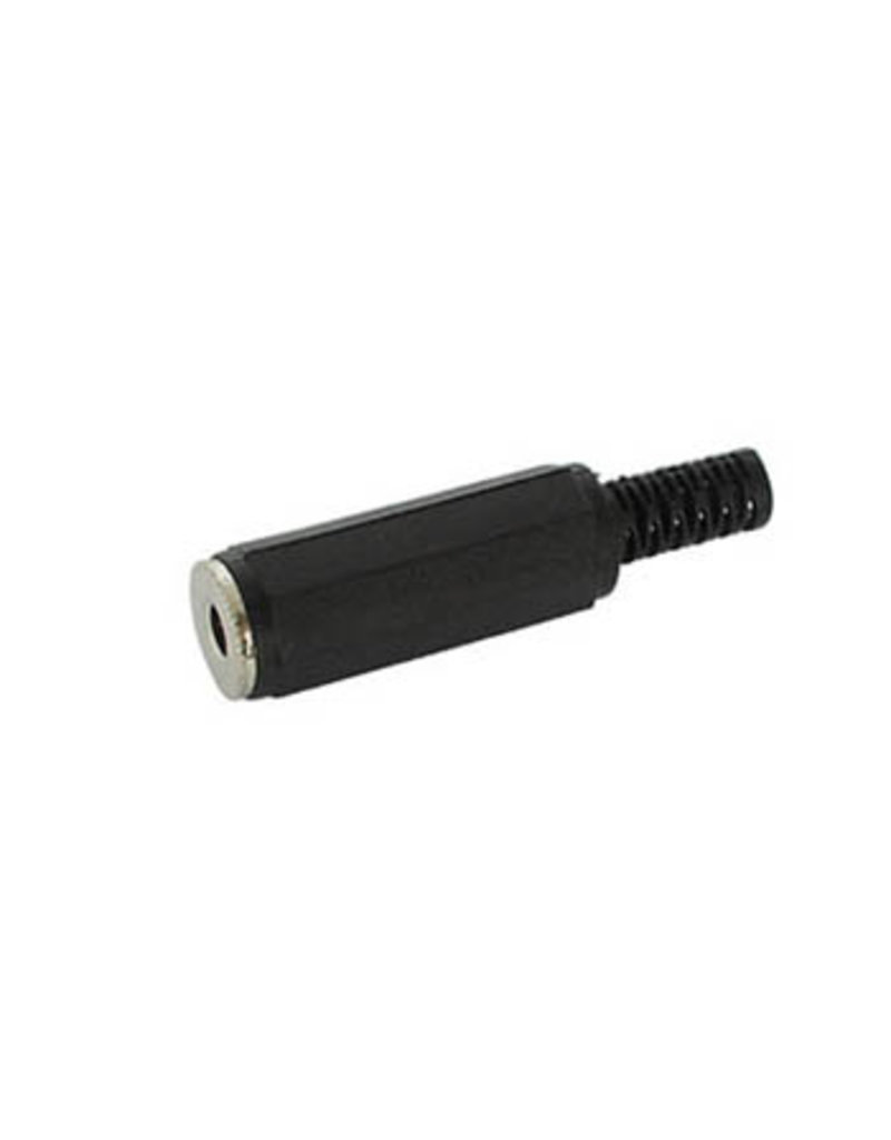 3,5mm Female Jack Connector Black plastic Stereo Hi-Q CA010