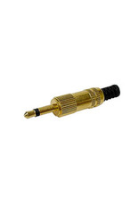 3,5mm Male Jack Connector Metal Gold-plated Mono CA005