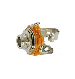 6,35mm Jack Socket Open Circuit Chassis 2-Pole